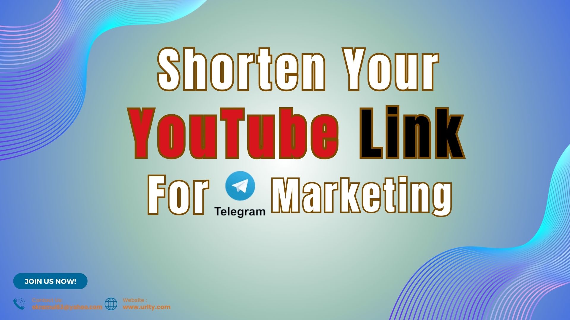 Shorten YouTube Links for Telegram Marketing